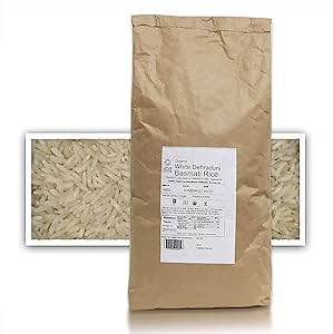 Lotus Foods Gourmet Organic White Basmati Rice, 25 Pound