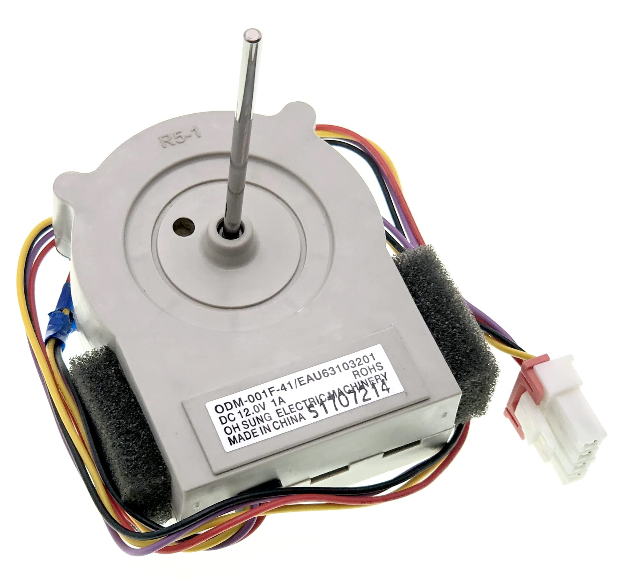 Photo 1 of EAU63103201 ODM-001F-41 Refrigerator Evaporator Fan Motor Fit for Kenmore, Kenmore Elite and LG Refrigerator, DC 12.0V 1A Shaft Length:60mm Warranty:3-Year.