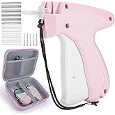 Clothing Label Gun with Box,Standard Retail Price Tag Labeling Gun Kit,Having 6 Needles, 2000 Micro Fasteners, Scissors and Soft Cover,Suitable for Store,Warehouse,Consignment,Yard Sale,etc.(Pink)