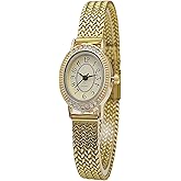 Women's Vintage Oval Watch Luxury Ultra Thin Dial Stainless Steel Watch Band Waterproof Dress Watch