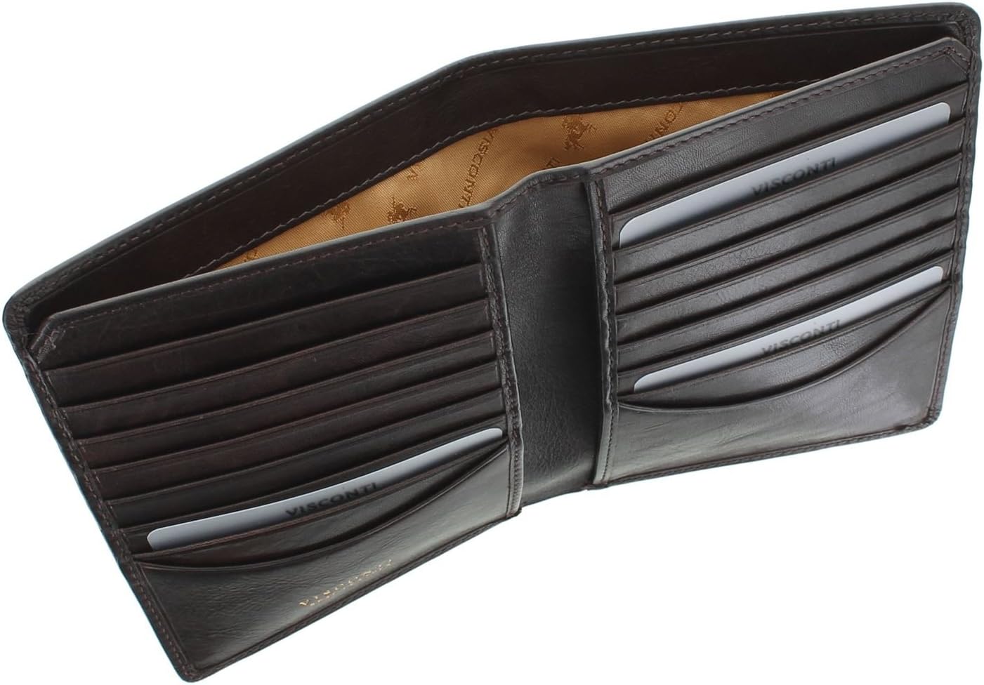 VISCONTI Tuscany Collection Matteo Leather Jacket Wallet - RFID Protection TSC49 Brown - Image 4