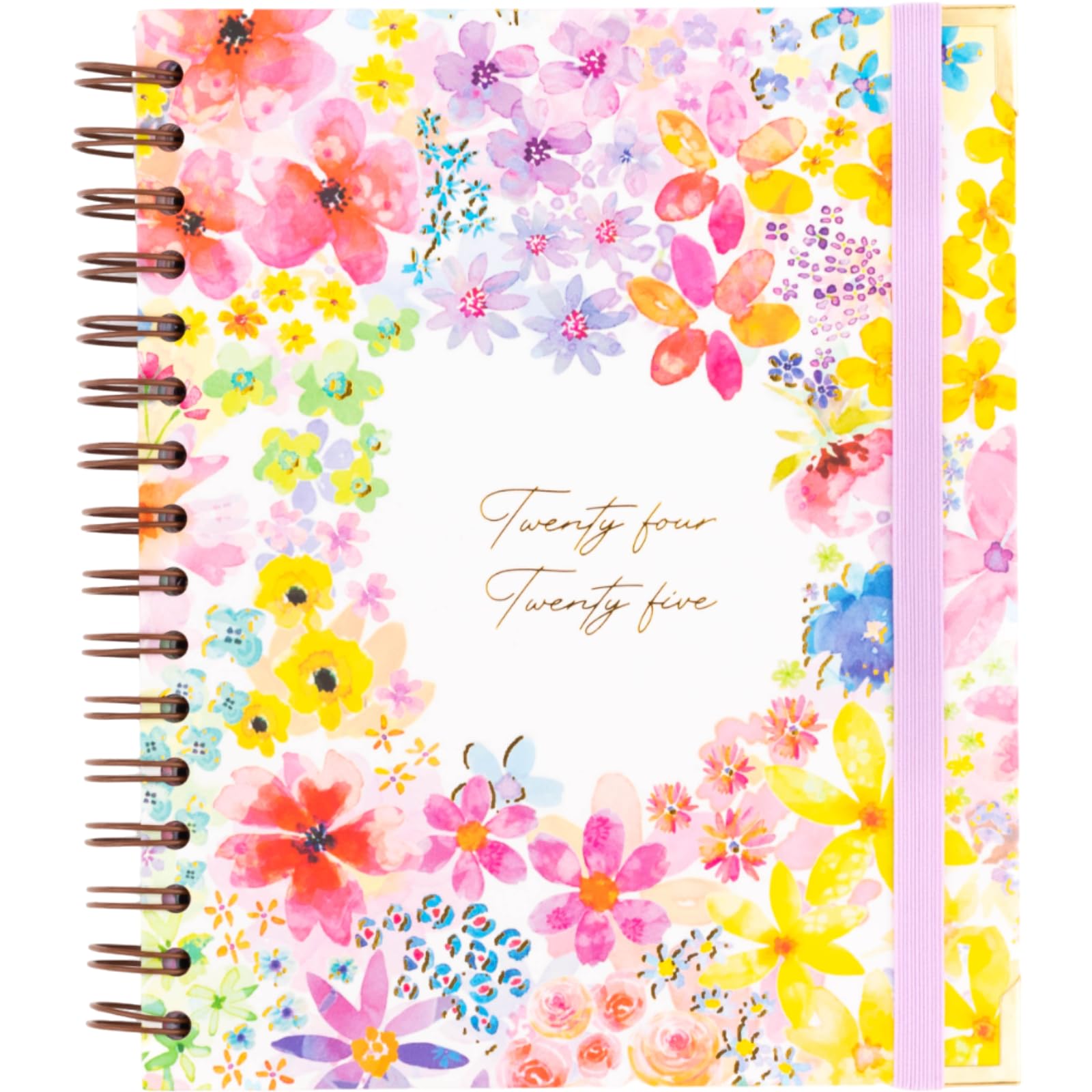 Takenote 2024 Diary 2025 – Day Per Page, A5 Size (16.5 x 20.5 cm), Index with Each Month, Wire'o Ring Binding, Spanish and English, September to August – Victoria