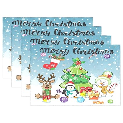 Amazoncom Wamika Cute Penguin Snowman Christmas Tree - 