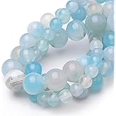 Chicager 10mm Natural Stone Beads for Jewelry Making,Sardonyx Polished Smooth Round Gemstone Beads for Bracelet Necklace 15 Inch