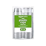 Amazon Basics Disposable Plastic To-Go Cups and