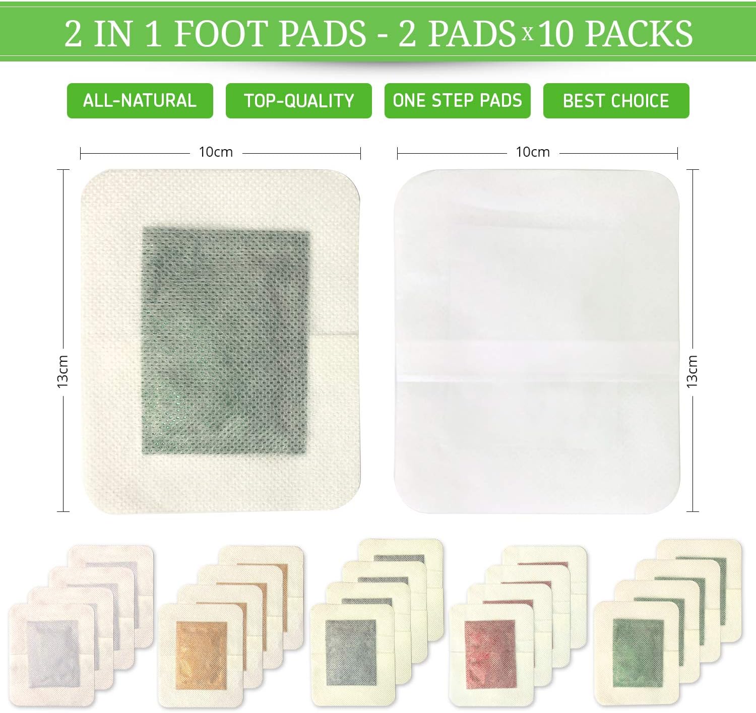 Samsali Foot Pads, Upgraded 2 in 1 Nature Foot Pads, Rapid Foot Care and Pain Relief, Higher Efficiency than Foot Sleeve and Metatarsal Pads, Best Foot Pads for Foot Care, 20 Pads: Health & Personal Care