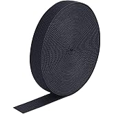 Elastic Band for Sewing 1 Inch Wide 43.7 Yards, High-Stretch Sewing Elastic for Waistbands, Crafts &amp; Apparel (Black)