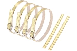 uxcell Replacement Ankle Strap for Heels Detachable Shoe Strap PU Leather Shoe Bands