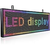 LIBACHENPL P10 Digital Signage Displays Sports Ticker Glance Advertising Screen Software Programmable Scrolling Led Sign Banner Message Board Pantallas Outdoor for Business Store(39"x14")