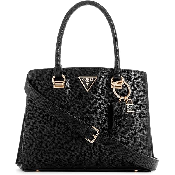 Sac Guess Kerima Anse Bambou - Naturel Et Noir Logo