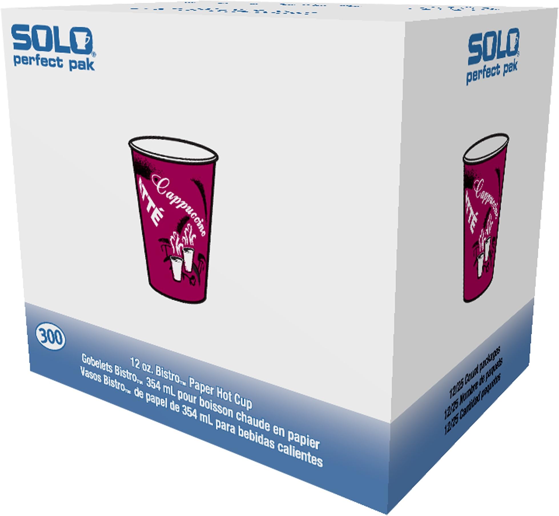 Solo OF12BI-0041 12 oz Bistro SSP Paper Hot Cup (Case of 300)
