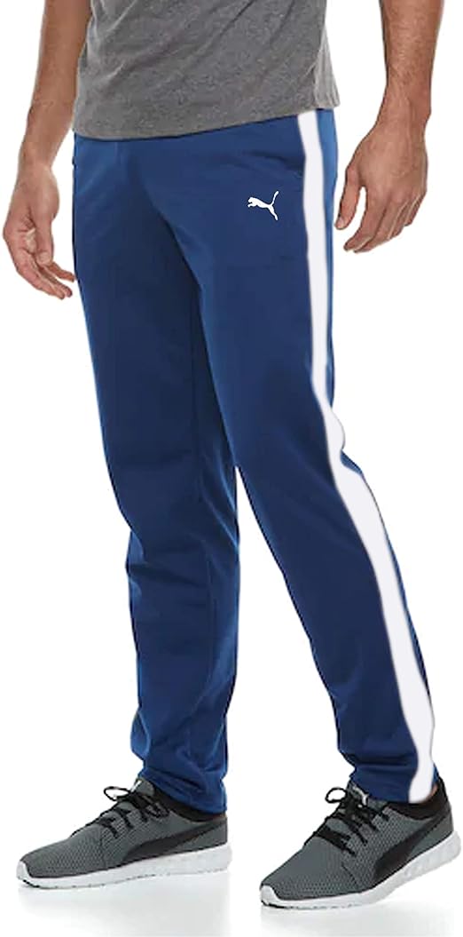 PUMA Mens Contrast Pants Op, XXLarge, Dazzling Blue/Puma White
