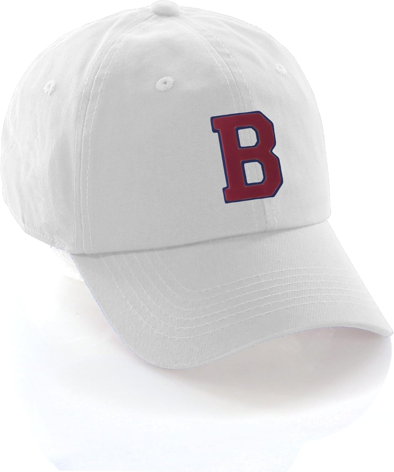 red and blue baseball hat