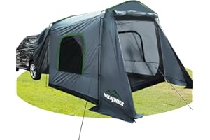 WildFinder SUV Tent, 5-9 Person Rectangle Car Tent for Family, Waterproof & Windproof for Car Camping, Large Camping Tents with Storage Bag, SUV, Van, Jeep, Pickup 8FT L x 10.6FT W x 7.2FT H