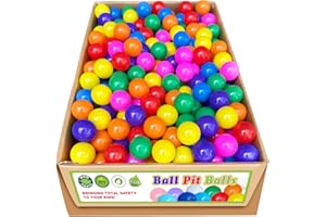 BEBIKIM Ball Pit Balls 200/500/1000 Count Plastic Play Pit Balls for Baby Ball Pit,BPA Free Colorful Ball Pool Balls