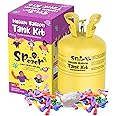 SPOZER 13L Portable Helium Tank for Balloons at Home, Up to 50 Latex Balloons, Helium Balloon Pump Kit, For Birthday Parties, Weddings, and Events