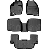 SMARTLINER Custom Fit Floor Mats 3 Row Liner Set for 2011-2014 Ford Explorer