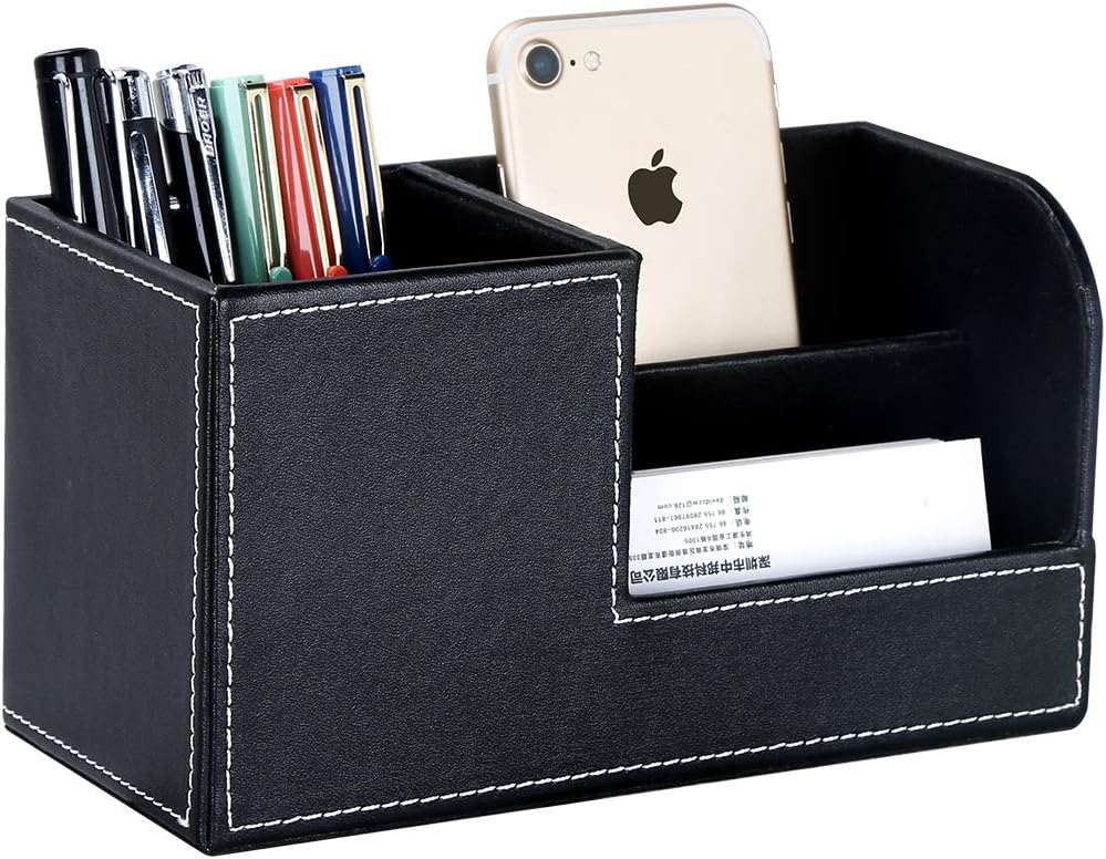 GORESE Desk Organizer - Office Pencil Holder Organizer Desktop Desk Accessories Office Supplies Organization Decor (Black) - Image 5