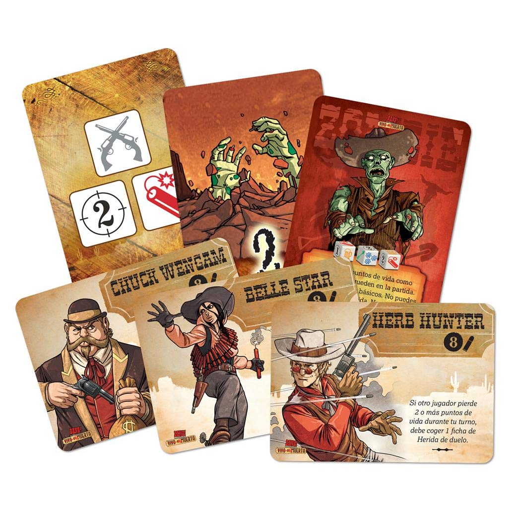 dV Giochi | Bang! The Dice Game: Alive or Undead | Expansion | Wild West Game for Adults and Children | Ages 8 | From 3 to 8 Players | 15 Minutes per Game | English