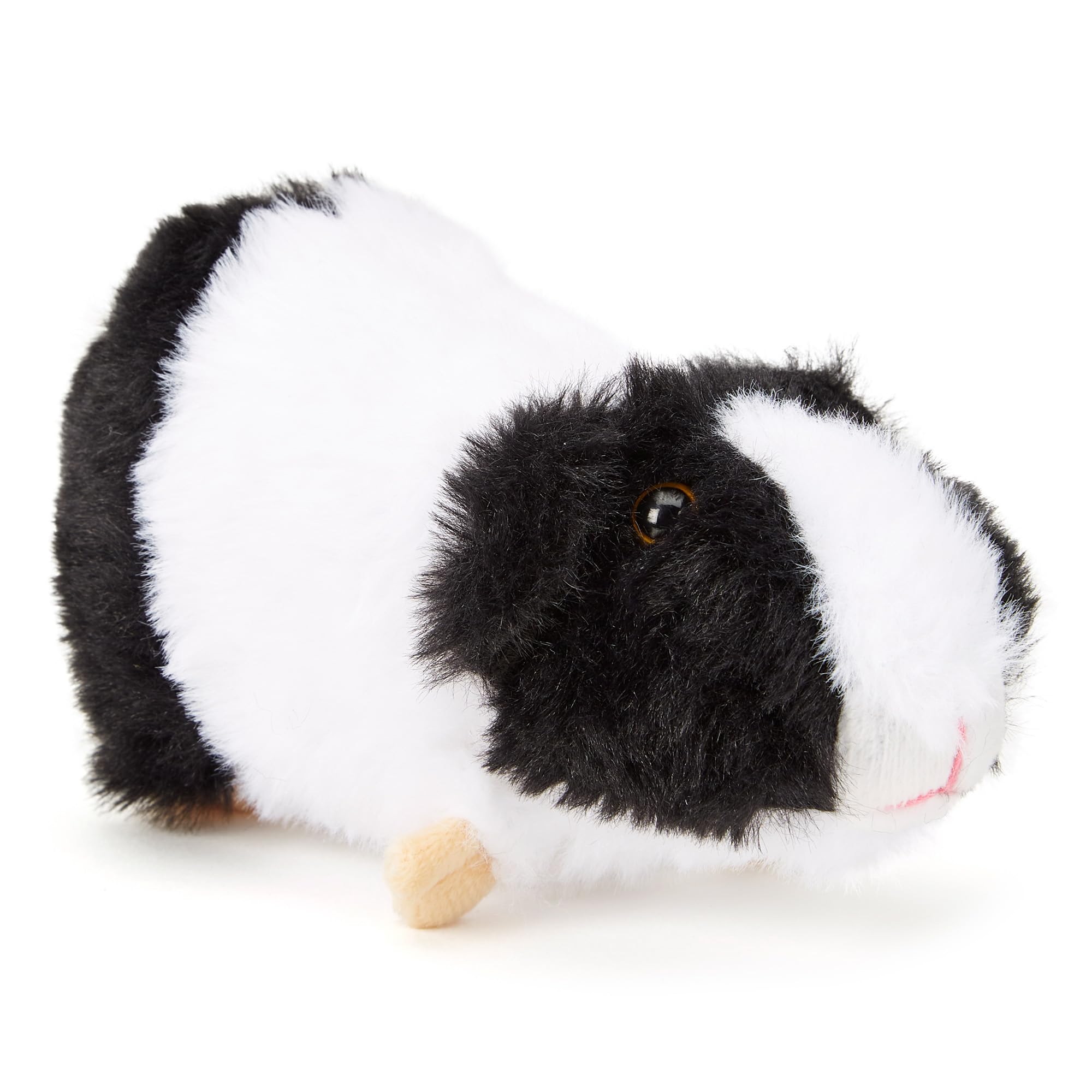Zappi Co 100% Recycled Black white Dutch Breed Guinea Pig Plush Toy (15cm Length) - Stuffed, Soft, Cuddly, Eco-Friendly for Newborns — image 1