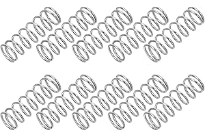 PATIKIL Compression Spring, 0.5mm Wire Dia x 5mm OD x 15mm L, 10 Pcs 304 Stainless Steel Mechanical Extension Small Springs P