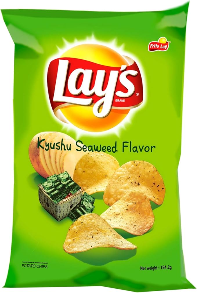 Lays Kyushu Seaweed Potato Chips 184.2g Amazon.sg Grocery & Gourmet Food