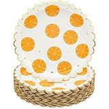 Sparkle and Bash Fruit Plates for Birthday Party, Summer Tutti Frutti Decorations (Serves 48, 9 In)