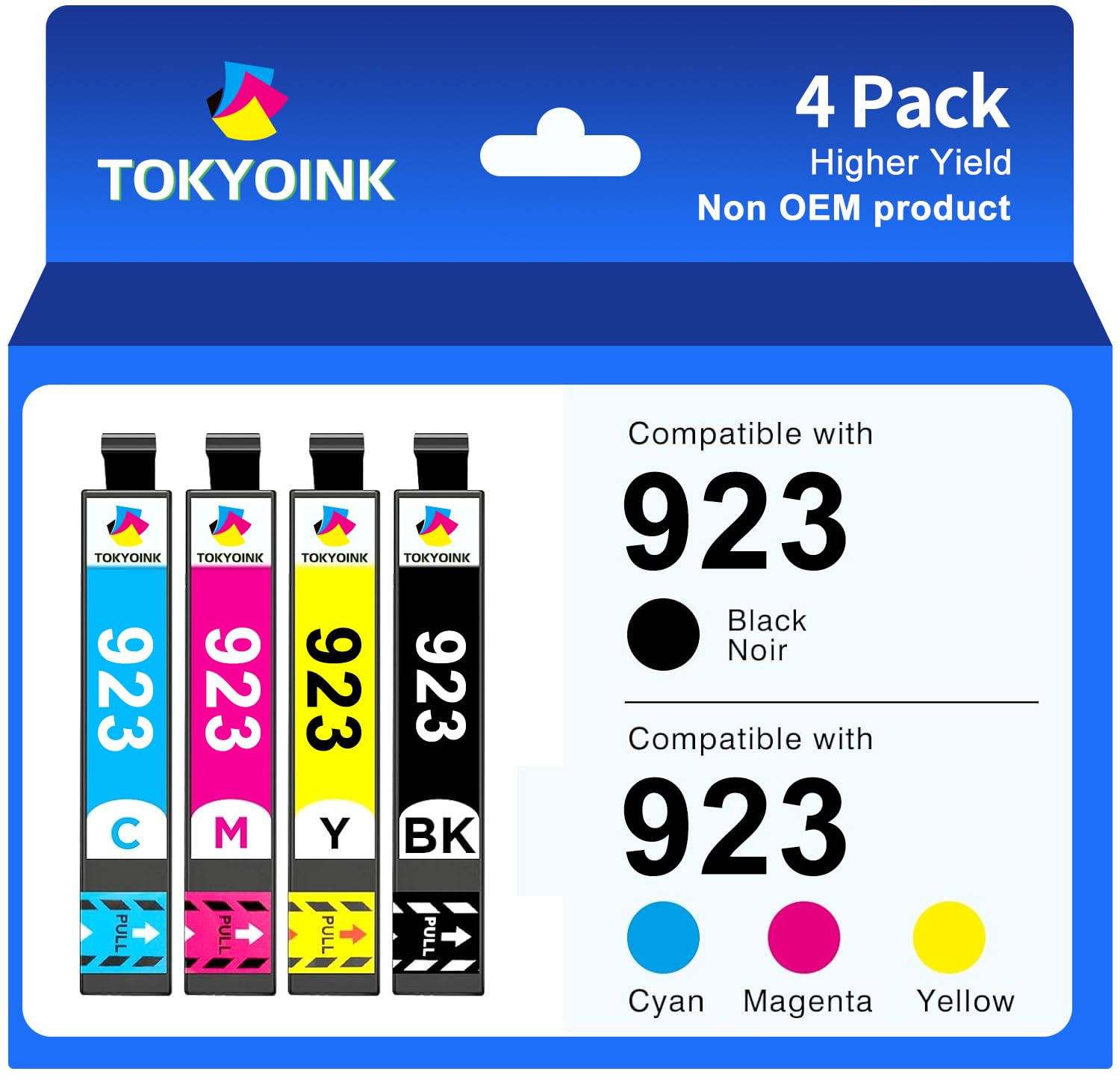 Photo 1 of TOKYOINK 923 Ink Cartridges Combo Pack Replacement for 923 Ink Cartridges Work for