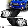 SPIEGEER Fog Lights Assembly for 2011 2012 2013 2014 Dodge Charger Replacement Lamps Kit with H8 12V 35W Halogen Bulbs ​Clear Lens