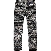 BACKBONE Mens Casual Street Fashion Camo Cargo Pants Army Combat Military BDU Pants Work Hunt Pants