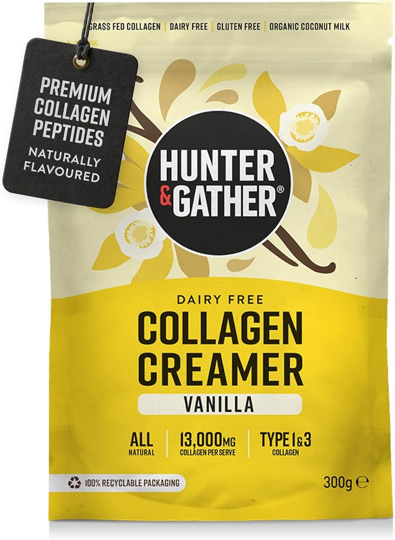 Hunter & Gather Vanilla Coffee Creamer Collagen 300 g Grass-Fed Peptides