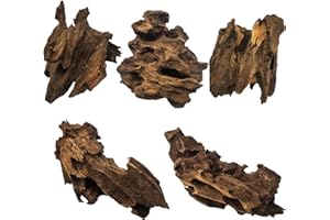 Hamiledyi Natural Driftwood for Aquarium Decor Sinkable Reptile Wood Branches Fish Tank Log Habitat Decorations Terrarium Ornament Assorted
