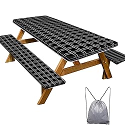 Picnic Table Cover with Bench Covers Camping
