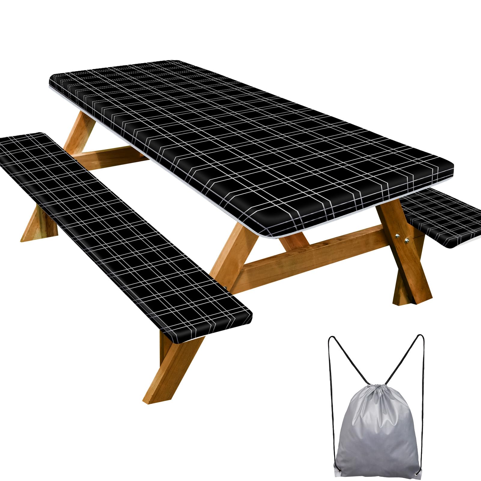 Picnic Table Cover with Bench Covers Camping