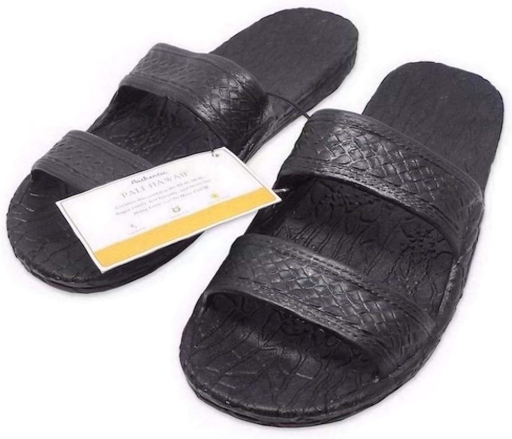 Pali Hawaii Black JANDAL + Certificate of Authenticity