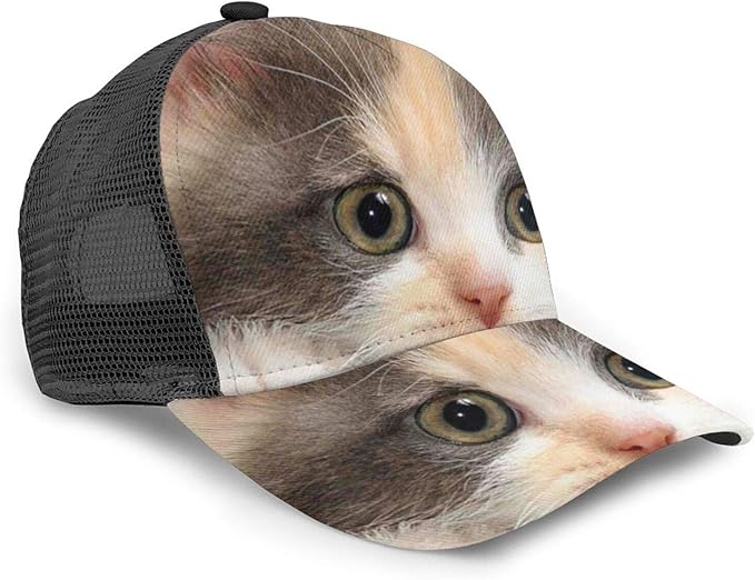 Cute Baby Cat Kitty Face Womens and Mens Mountain Unisex Casual Washed