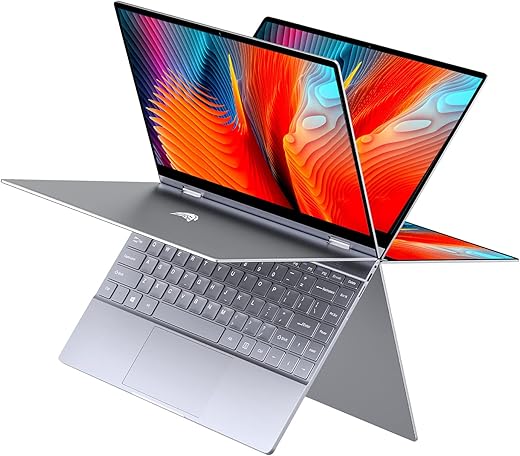 BMAX Y13 Notebook 2 in 1 Touchscreen Convertible Portatile PC 13.3 pollici 1920x1080 FHD Blacklit Keyboard (Intel Quad Core N4120, 8GB RAM + 256GB SSD, Windows 10) Type C
