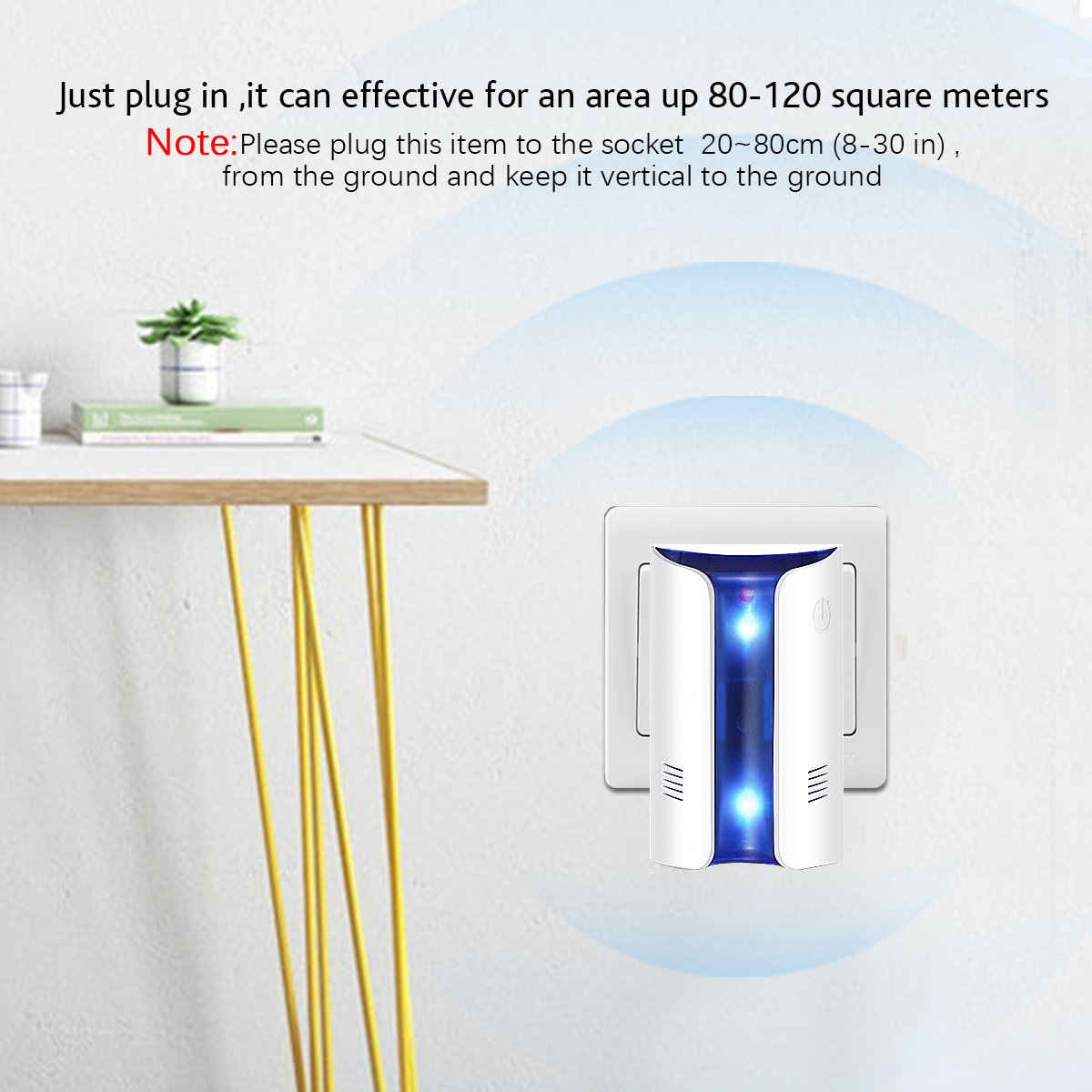 INKERSCOOP [2 Pack] Ultrasonic Pest Repellent, 2018 Version electromagnetic Pest Repellent - Plug in Home Indoor & Outdoor Repeller, Get Rid of Mosquito, Ant, Flea, Rats, Fruit Fly, Rodent, Insect