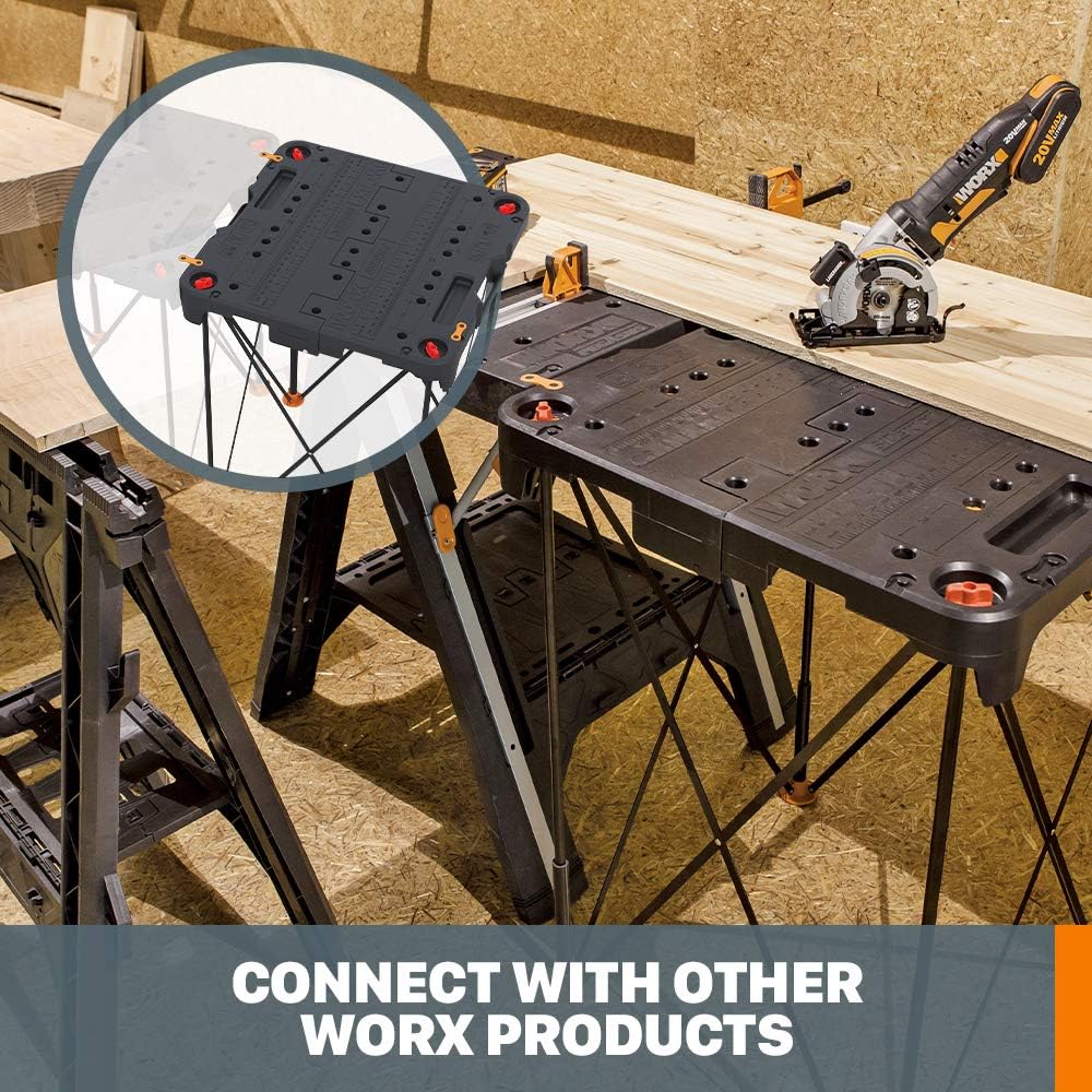 WORX WX066 Sidekick Portable Work Table - - 
