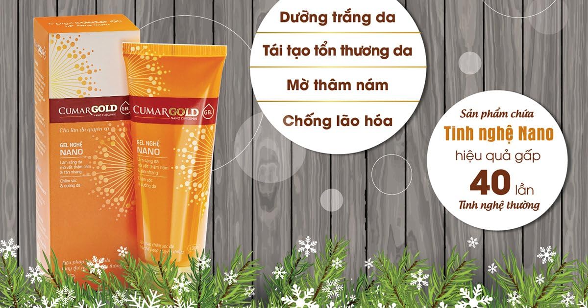 03 Boxes CumarGOLD 100ml NANO CURCUMIN Gel - skin brightening blurring the bruise melasma