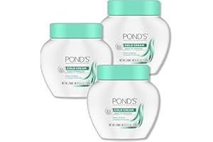 POND'S Cold Face Cream, Skin Care Facial Cleanser for All Skin Types, Deep Moisturizing Face Wash & Makeup Remover, 9.5 oz, 3 Pack
