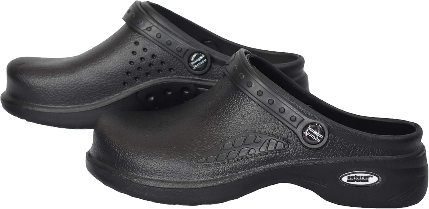 Natural Uniforms Ultralite Women's Clogs with Strap, Nursing Medical Work Mule: Shoes