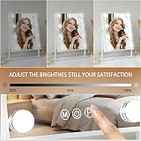 FENCHILIN Hollywood Makeup Mirror with 9 LED Bulbs & 10X Magnifier view 3