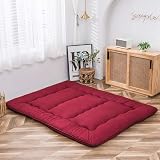 MAXYOYO Futon Mattress Burgundy Double Thick Memory Foam Floor Mattress view 6