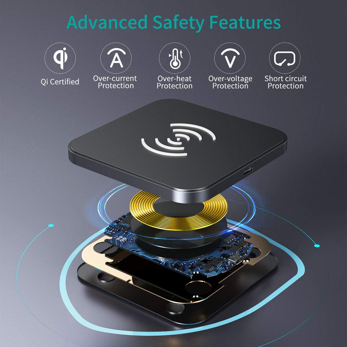 Mua Choetech Fast Wireless Charger 7 5 W Qi Wireless Charging Station For Iphone Se 11 11 Pro 11 Pro Max Xs Max Xr X 8