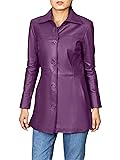Jild Casual Car Coat Lambskin Leather Jacket Women