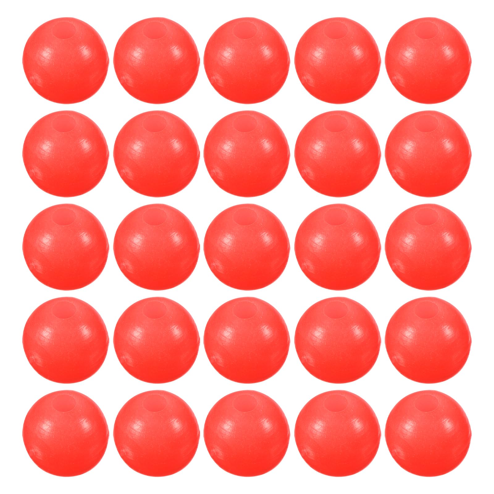 M METERXITY 200 Pcs Glow Fishing Beads - Plastic Luminous Round Soft Bait Egg Lure Rigs Apply to Outdoor Tackle Tool (6mm, Red)