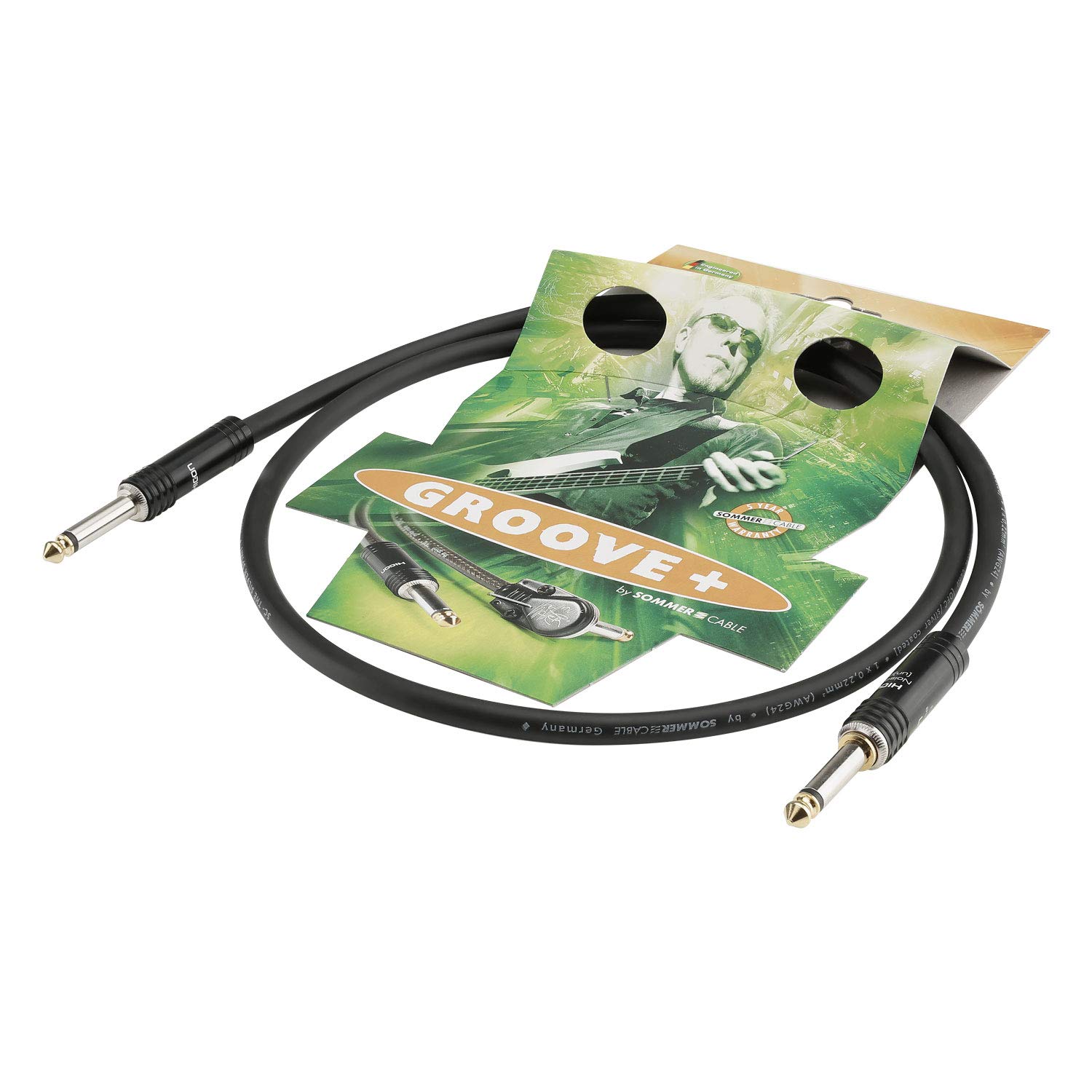 SommerCable SC-Silver Spirit S13E-1000 High-End Instrument Cable Shielded with Hicon Noisefree Plug 10 m