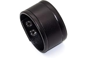 Heavstjer Punk Alloy Buckle Bracelet Wide Leather Wristband Cuff Bracelet