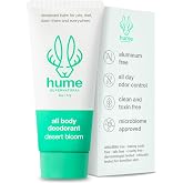 Hume Supernatural Whole Body Deodorant Balm, Desert Bloom, Aluminum Free | Whole Body Deodorant for Women & Men, Anti Chafing